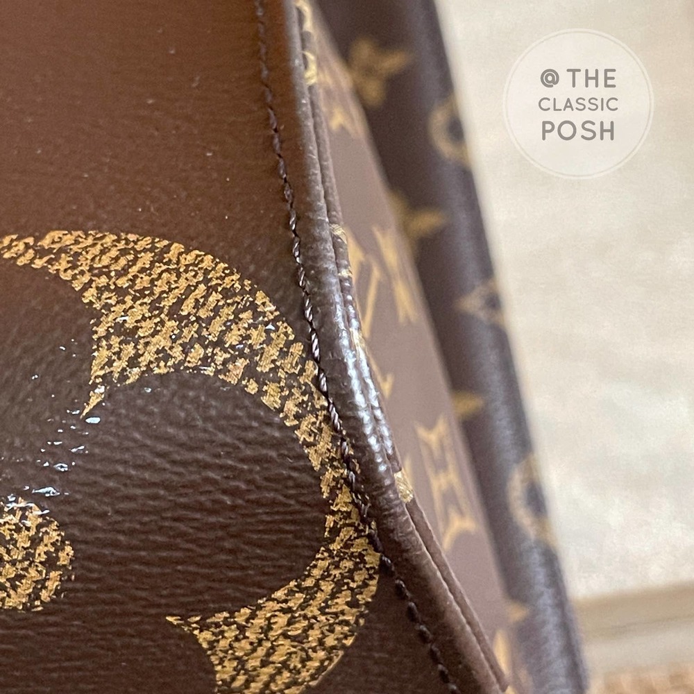 ❌SOLD❌EUC Louis Vuitton OTG On the Go MM Monogram Reverse Bag Tote - Picture 8 of 15